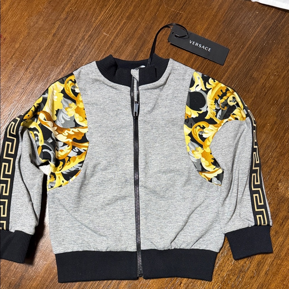 Versace Kids Sweater with Yellow and Black Accents